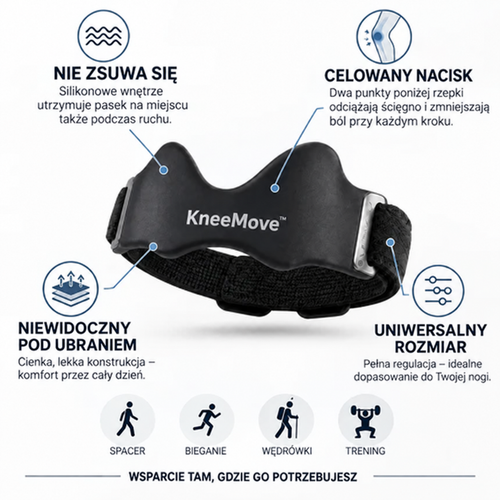 KneeMove™ – Pasek Stabilizujący Kolano